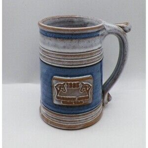 Studio Pottery Stoneware Mug Elegant Ears Mule Club 1985 Vintage 16 oz Marked
